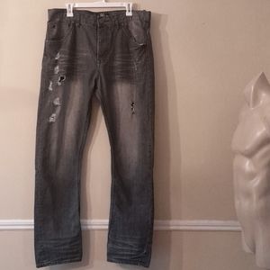 SYN Jeans Distressed Gray Jeans 36x34